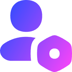 User Setting Bolt Nut Icon from Flex Gradient Set