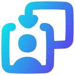 User Switch Account Icon from Flex Gradient Set