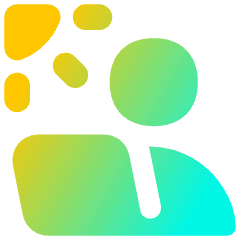 User Work Laptop Outdoor Icon from Flex Gradient Set