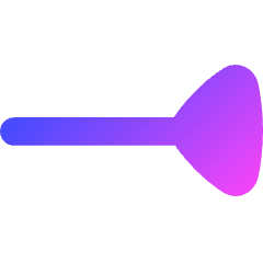 End Point Inverted Triangle Icon from Flex Gradient Set