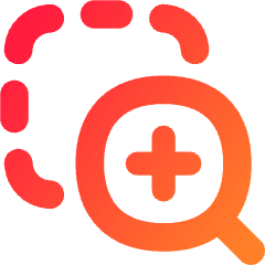 Zoom In Area Icon from Flex Gradient Set