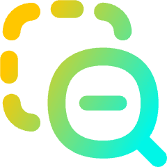 Zoom Out Area Icon from Flex Gradient Set