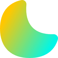 Angled Moon Icon from Flex Gradient Set