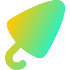 Closed Umbrella Icon from Flex Gradient Set