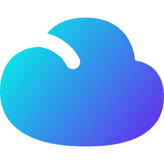 Cloud Icon from Flex Gradient Set