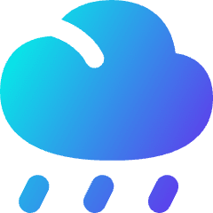 Rain Cloud Icon from Flex Gradient Set