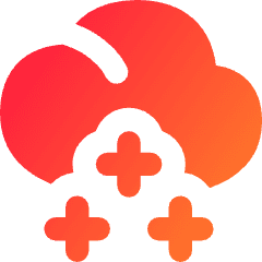 Snow Cloud Icon from Flex Gradient Set