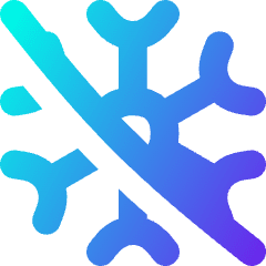 Snow Flake Cross Icon from Flex Gradient Set