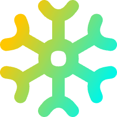 Snow Flake Icon from Flex Gradient Set