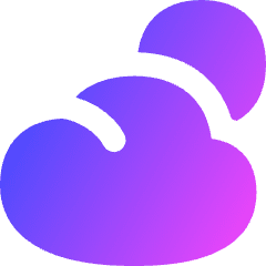 Sun Cloud Icon from Flex Gradient Set