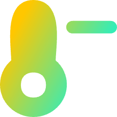 Thermometer Negative Icon from Flex Gradient Set