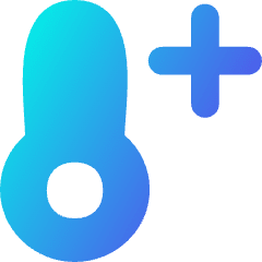 Thermometer Positive Icon from Flex Gradient Set