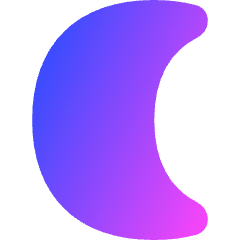 Waning Cresent Moon Icon from Flex Gradient Set