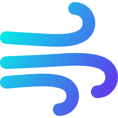 Wind Flow 1 Icon from Flex Gradient Set