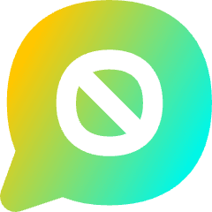 Chat Bubble Oval Block Icon from Flex Gradient Set