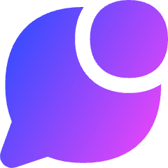 Chat Bubble Oval Notification Icon from Flex Gradient Set