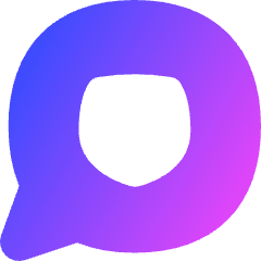 Chat Bubble Oval Protect Icon from Flex Gradient Set