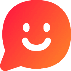 Chat Bubble Oval Smiley 1 Icon from Flex Gradient Set