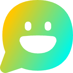 Chat Bubble Oval Smiley 2 Icon from Flex Gradient Set