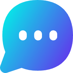 Chat Bubble Typing Oval Icon from Flex Gradient Set