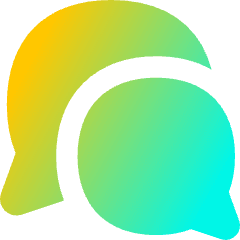 Chat Two Bubbles Oval Icon from Flex Gradient Set