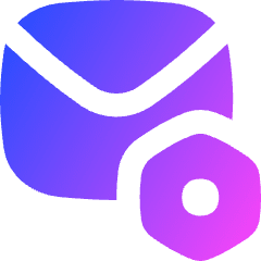 Mail Setting Bolt Nut Icon from Flex Gradient Set