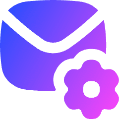 Mail Setting Gear Icon from Flex Gradient Set