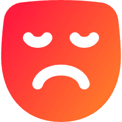 Sad Mask Icon from Flex Gradient Set