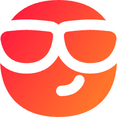 Smiley Cool Icon from Flex Gradient Set