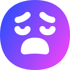 Smiley Devastated Icon from Flex Gradient Set