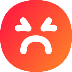 Smiley Emoji Terrified Icon from Flex Gradient Set