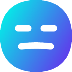 Smiley Indiferent Icon from Flex Gradient Set