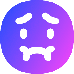 Smiley Nauseas Icon from Flex Gradient Set