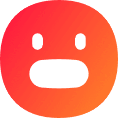 Smiley Scared Icon from Flex Gradient Set