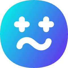 Smiley Sick Icon from Flex Gradient Set