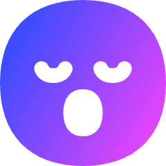 Smiley Sleepy Icon from Flex Gradient Set