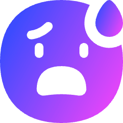 Smiley Worried Icon from Flex Gradient Set