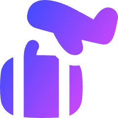 Baggage Airplane Icon from Flex Gradient Set