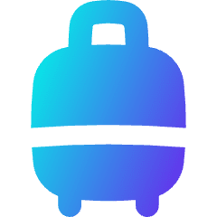 Suitcase Rolling Icon from Flex Gradient Set