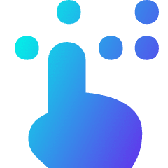 Braille Blind Icon from Flex Gradient Set