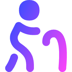Cane Icon from Flex Gradient Set