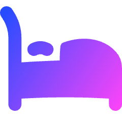 Hotel Bed 4 Icon from Flex Gradient Set