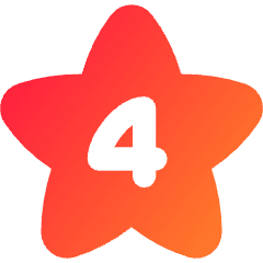 Hotel Four Star Icon from Flex Gradient Set