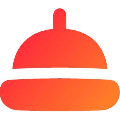 Serving Dome Icon from Flex Gradient Set
