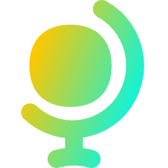 Globe Icon from Flex Gradient Set