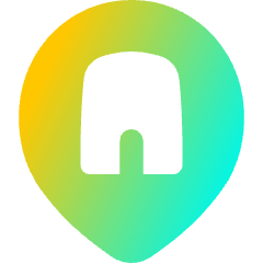 Location Company Building Pin Icon from Flex Gradient Set