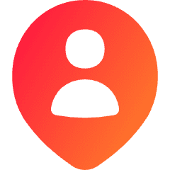 Location Person Pin Icon from Flex Gradient Set