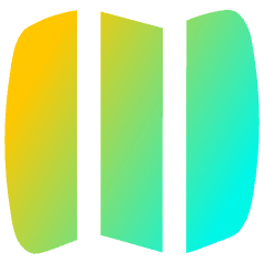 Map Fold Icon from Flex Gradient Set