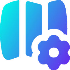 Map Setting Gear Icon from Flex Gradient Set
