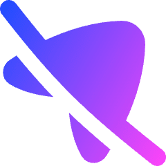 Navigation Arrow Off Icon from Flex Gradient Set